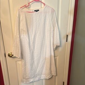 Women's White Eyelet Dress